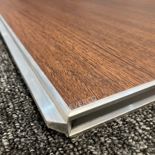 Walnut Wood Veneer Cam-Lock Portable Dance Floor Panels,EVERCO-Screw-Lock/Cam-Lock/Waterproof Portable Dance Floor for Rental Company Outdoor Indoor Wedding Hotel Events,Walnut Wood Veneer Cam-Lock Portable Dance Floor Panels