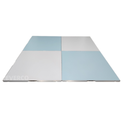 Blue White Checkered Portable Modular Dance Floor for Weddings,EVERCO-Screw-Lock/Cam-Lock/Waterproof Portable Dance Floor for Rental Company Outdoor Indoor Wedding Hotel Events,Blue White Portable Modular Dance Floor for Wedding Events