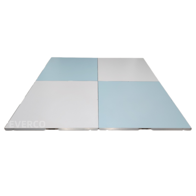 Blue White Checkered Portable Modular Dance Floor for Weddings,EVERCO-Screw-Lock/Cam-Lock/Waterproof Portable Dance Floor for Rental Company Outdoor Indoor Wedding Hotel Events,Blue White Portable Modular Dance Floor for Wedding Events