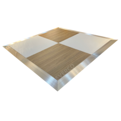 Natural Wood White Cam-Lock Portable Modular Dance Floor for Events,EVERCO-Screw-Lock/Cam-Lock/Waterproof Portable Dance Floor for Rental Company Outdoor Indoor Wedding Hotel Events,Natural Wood White Cam-Lock Portable Modular Dance Floor