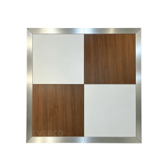 Walnut Wood White Cam-Lock Portable Modular Dance Floor,EVERCO-Screw-Lock/Cam-Lock/Waterproof Portable Dance Floor for Rental Company Outdoor Indoor Wedding Hotel Events,Walnut Wood White Cam-Lock Portable Modular Dance Floor