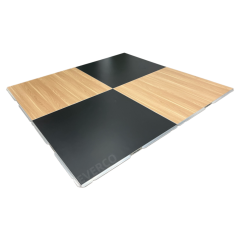 Waterproof Wood Black Cam-Lock Portable Modular Dance Floor for Outdoor Events,EVERCO-Screw-Lock/Cam-Lock/Waterproof Portable Dance Floor for Rental Company Outdoor Indoor Wedding Hotel Events,Waterproof Wood Black Cam-Lock Portable Modular Dance Floor