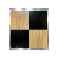 Natural Wood & Black Cam-Lock Portable Dance Floor,EVERCO-Screw-Lock/Cam-Lock/Waterproof Portable Dance Floor for Rental Company Outdoor Indoor Wedding Hotel Events,Natural Wood & Black Cam-Lock Portable Modular Dance Floor