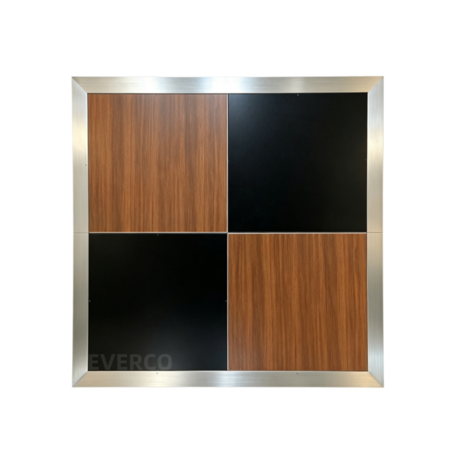 Walnut Wood Black Cam-Lock Portable Dance Floor,EVERCO-Screw-Lock/Cam-Lock/Waterproof Portable Dance Floor for Rental Company Outdoor Indoor Wedding Hotel Events,Walnut Wood Black Cam-Lock Portable Dance Floor for Events