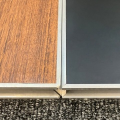 Walnut Wood Black Cam-Lock Portable Dance Floor,EVERCO-Screw-Lock/Cam-Lock/Waterproof Portable Dance Floor for Rental Company Outdoor Indoor Wedding Hotel Events,Walnut Wood Black Cam-Lock Portable Dance Floor for Events