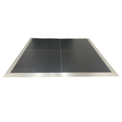 Waterproof Matte Black Cam-Lock Portable Modular Dance Floor,EVERCO-Screw-Lock/Cam-Lock/Waterproof Portable Dance Floor for Rental Company Outdoor Indoor Wedding Hotel Events,Waterproof Matte Black Cam-Lock Portable Modular Dance Floor