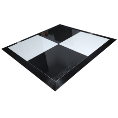 Glossy Black White Cam-Lock Portable Dance Floor for Wedding,EVERCO-Screw-Lock/Cam-Lock/Waterproof Portable Dance Floor for Rental Company Outdoor Indoor Wedding Hotel Events,Glossy Black White Cam-Lock Portable Dance Floor for Wedding