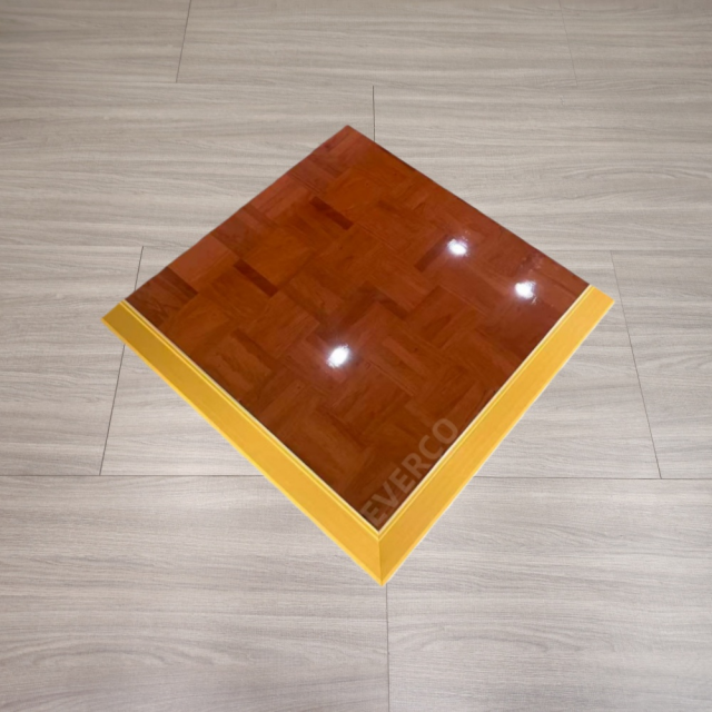Glossy Portable Teak Wood Veneer Screw-Lock Dance Floor,EVERCO-Screw-Lock/Cam-Lock/Waterproof Portable Dance Floor for Rental Company Outdoor Indoor Wedding Hotel Events,Glossy Portable Teak Wood Veneer Screw-Lock Dance Floor