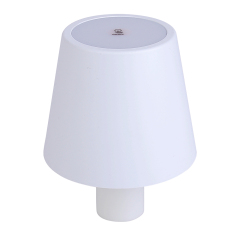 White cordless LED bottle lamp head with touch control sensor, suitable for DIY bottle lighting and modular desk lamps.