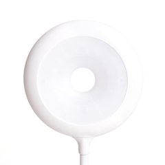 Top view of 18 LED ring lamp head for uniform, eye-protection lighting.