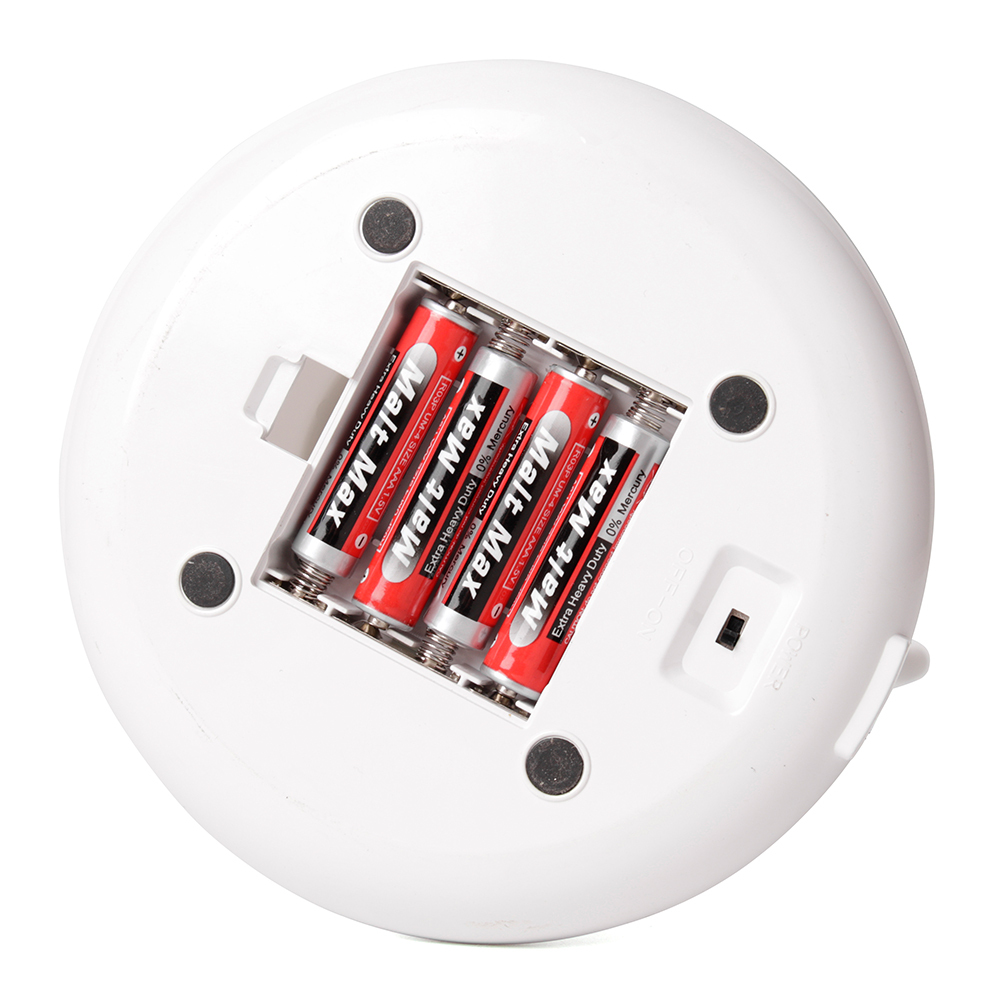 Bottom view of HG-BL012 showing the battery compartment for 4xAAA dry batteries.