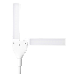 Detail of HG-BL012 foldable dual-arm design for wide-area desktop illumination.