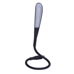 Black flexible USB LED light for laptops, featuring an adjustable metal gooseneck for direct lighting in Home Office.