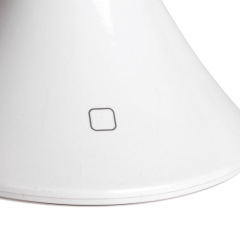 Close up of the front base featuring the touch sensor switch for 3 level dimming control