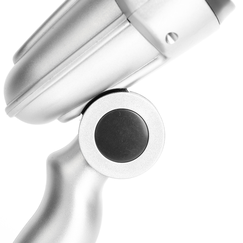 Detailed view of the adjustable mechanical joint on the folding LED desk lamp