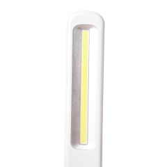 Close up of the high-efficiency COB LED light strip on the foldable desk lamp