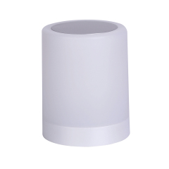 Minimalist white cylindrical LED night light