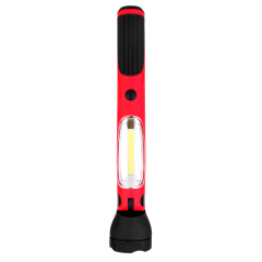 Front vertical view of a portable magnetic LED work light highlighting the slim design and bright COB area.