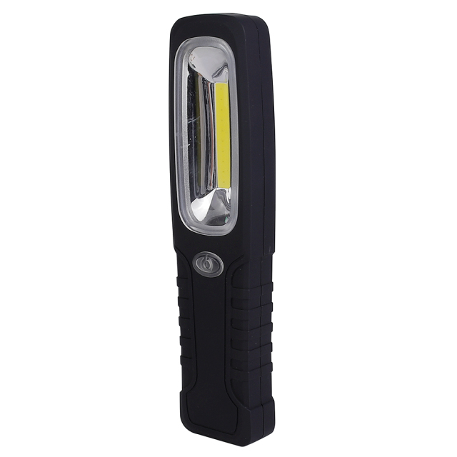 Front view of the multifunctional magnetic LED work light featuring a high-brightness central COB panel and a stable rectangular base.