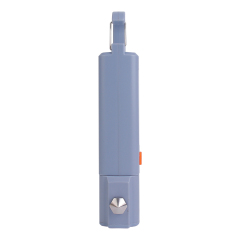 Side profile view of the safety light focusing on the emergency glass breaker hammer tip.