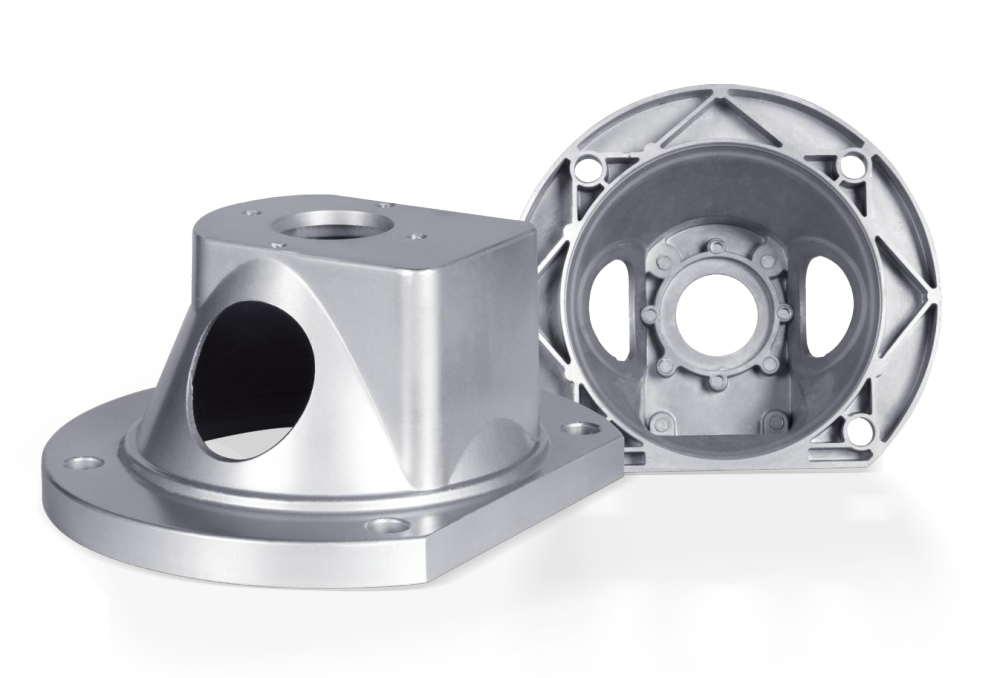 Aluminum alloy bell housing (cut edge)
