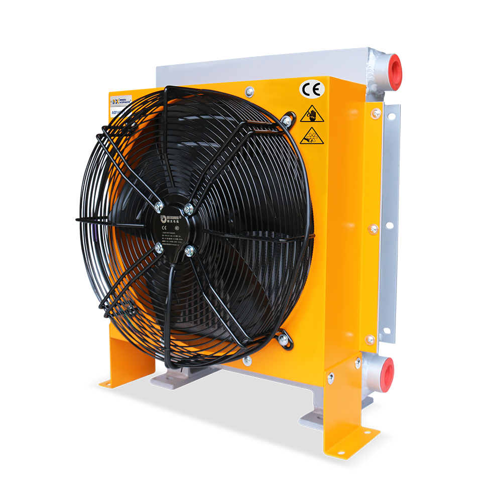 AD1490T-CA High-Flow Air-Cooled Hydraulic Oil Cooler, 250 L/min Maximum Flow Rate, Pump Bearings, Suitable for Heavy-Duty Construction and Mining Equipment