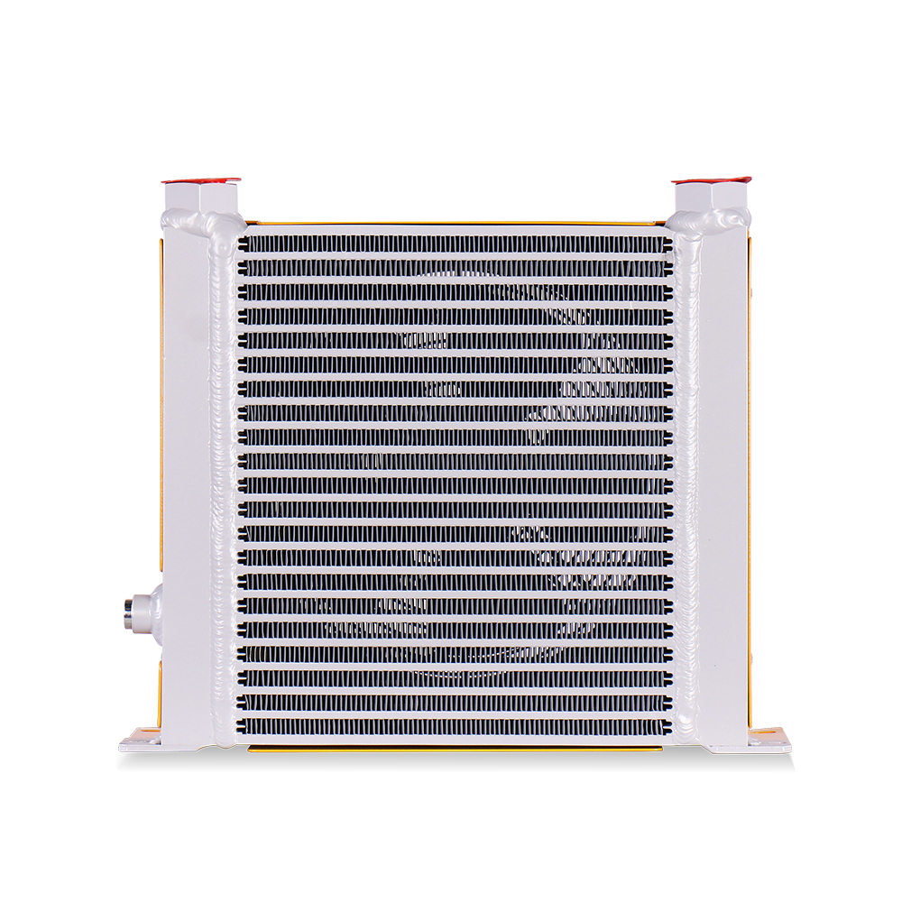 The best-selling AH1012T-CA plate-fin hydraulic air-cooled oil cooler is suitable for injection molding machines and industrial automation equipment