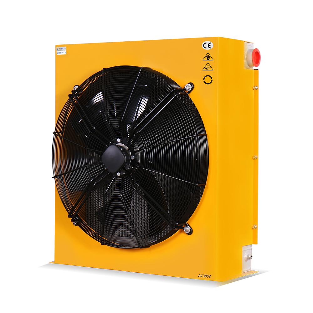 AH3818T-CA Industrial High-Flow Air-Cooled Hydraulic Oil Cooler, suitable for heavy machinery and large hydraulic power units