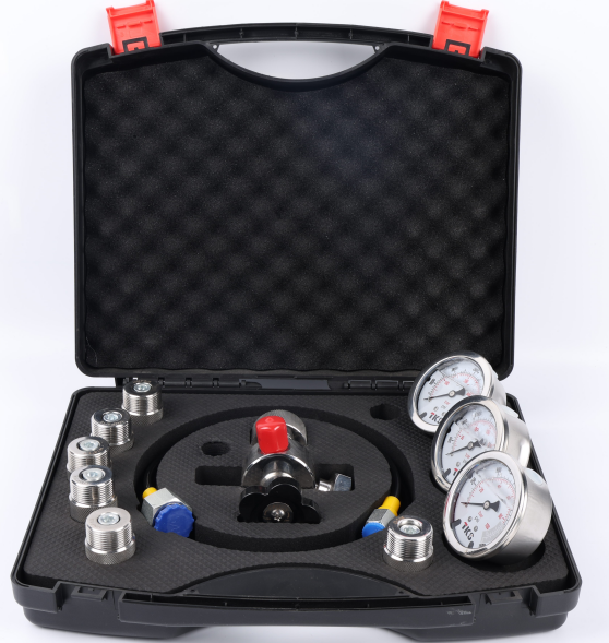 Multifunctional 7-in-1 Portable Hydraulic Accumulator Nitrogen Charging Tool with Pressure Gauge
