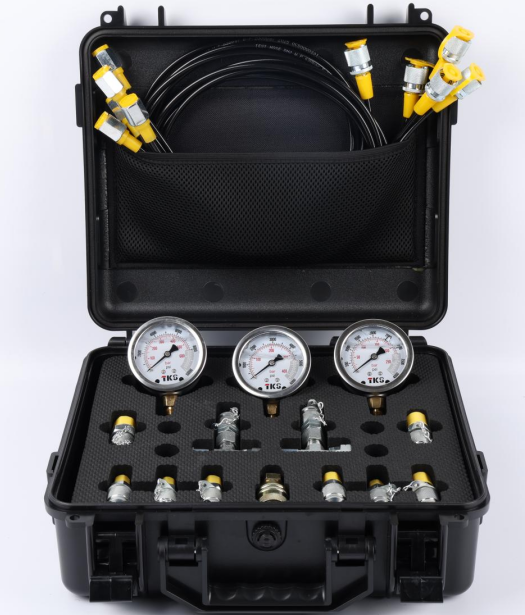 Hydraulic Pressure Test Gauge Kit Series - 3/4/5 Gauges for Excavator Construction Machinery Repair