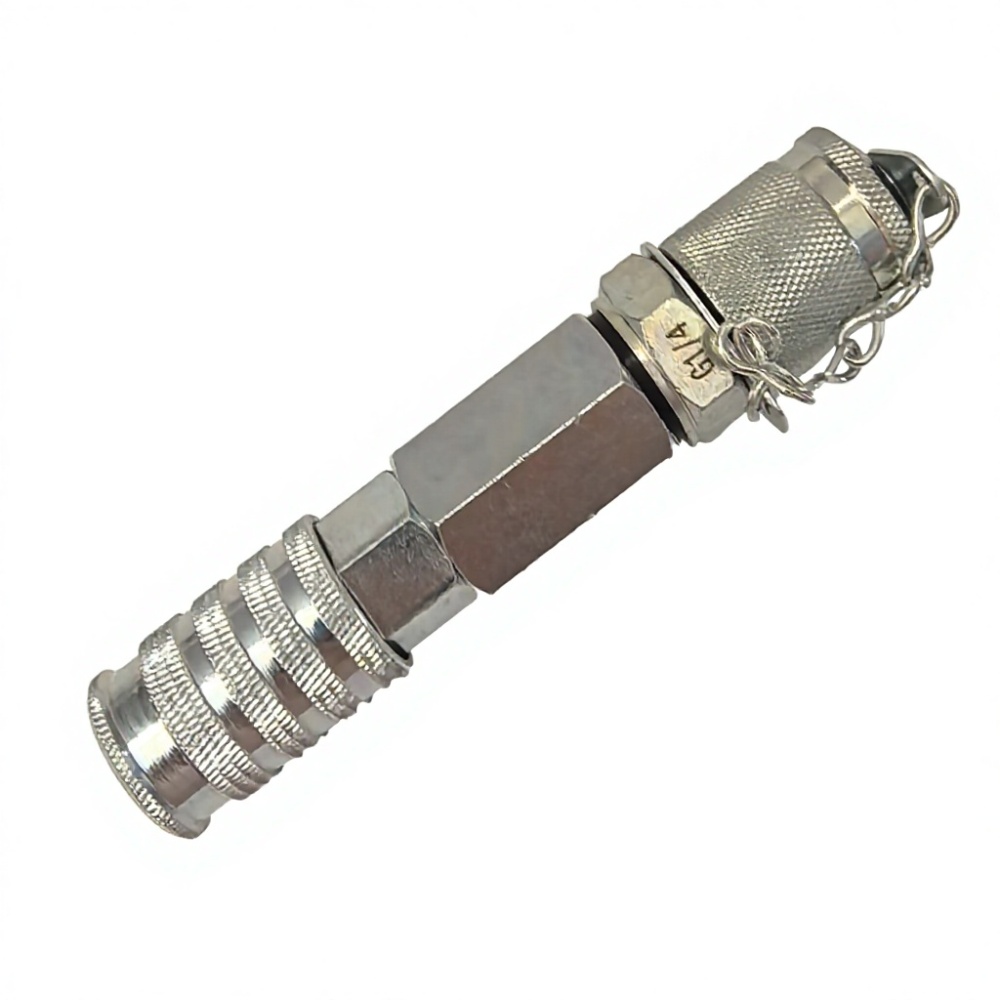 Hydraulic Quick Couplers: Universal quick-connect couplers compatible with Volvo, Caterpillar, and Komatsu equipment, suitable for hydraulic breakers and shears