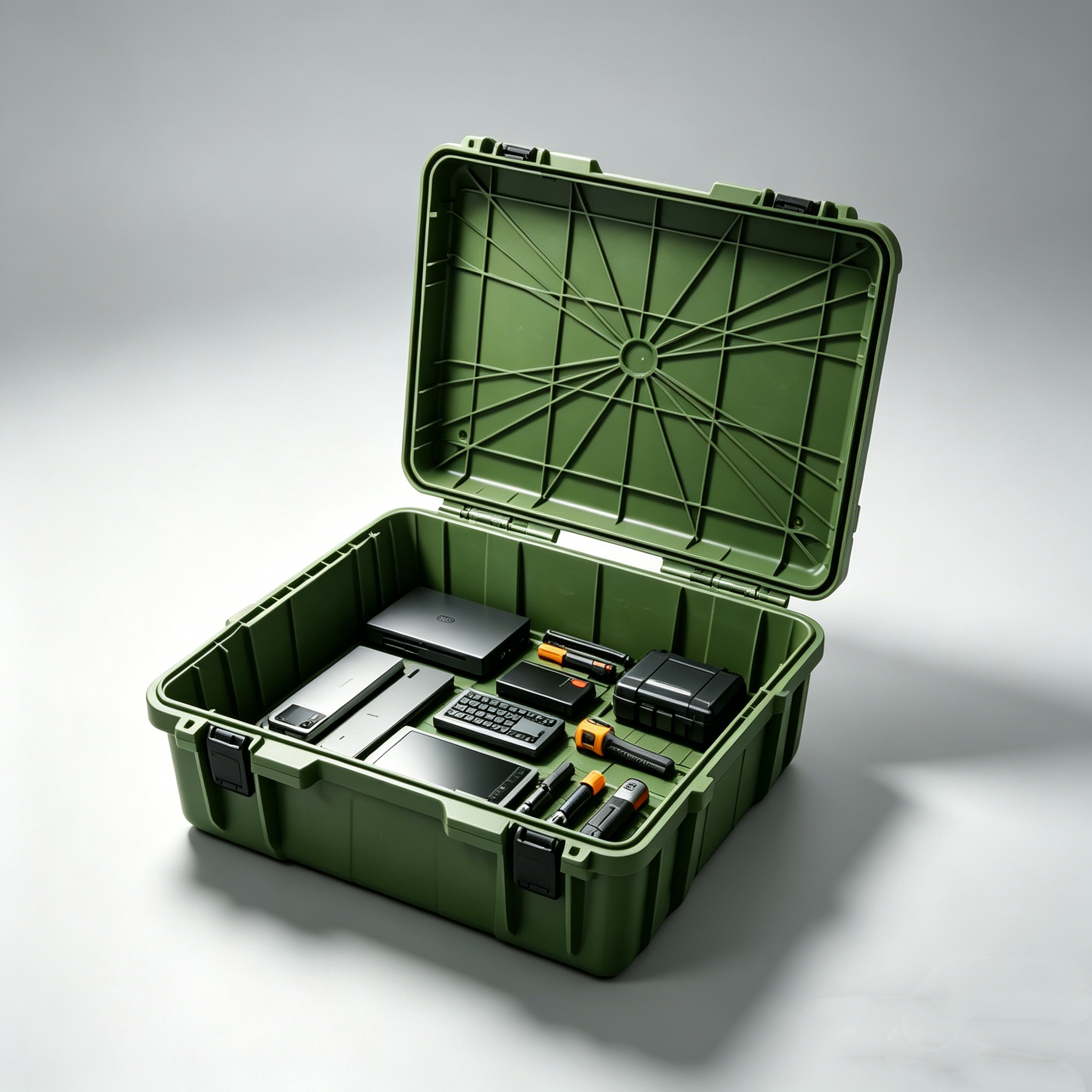 Military Green, Thickened, Shockproof, Multifunctional Plastic Tool Box,MY SHOP,Military Green, Thickened, Shockproof, Multifunctional Plastic Tool Box