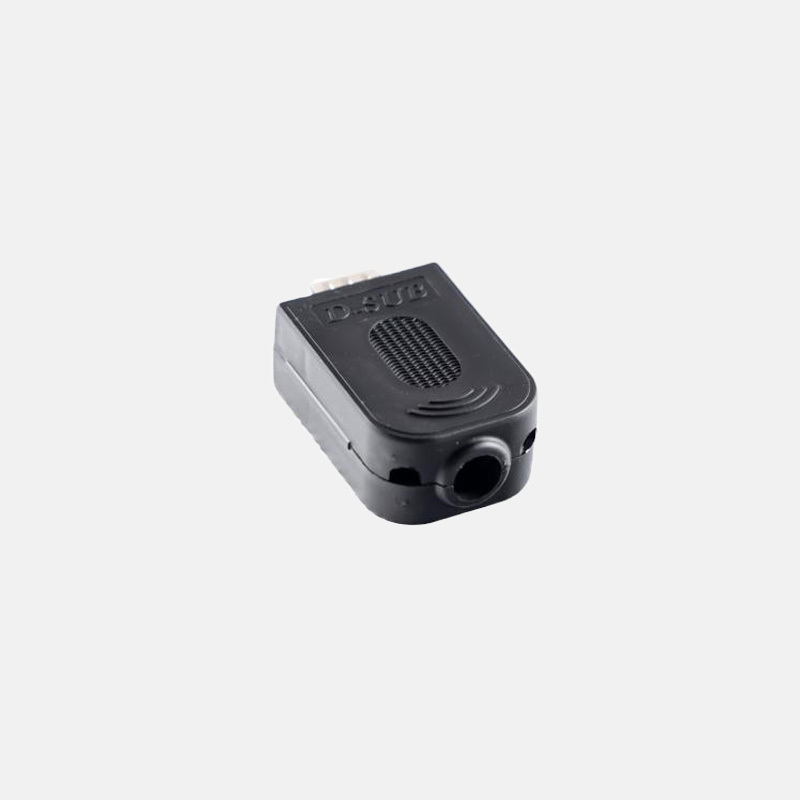 DB9 serial port plug - gold pin transfer / no soldering required