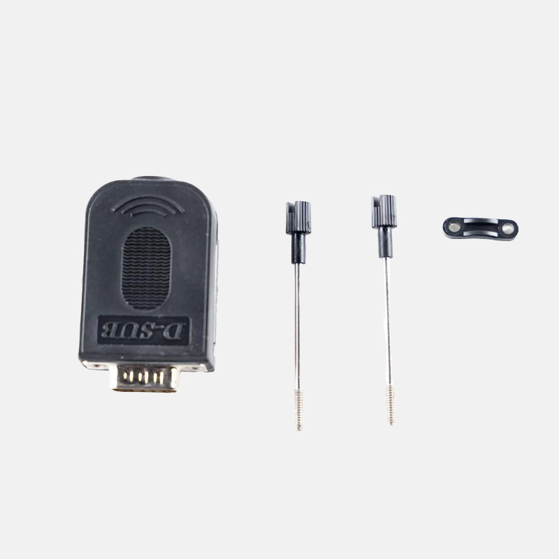 DB9 serial port plug - gold pin transfer / no soldering required