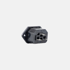 Square-shaped power socket 10A 250V