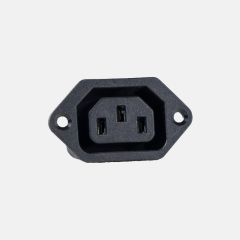 Square-shaped power socket 10A 250V