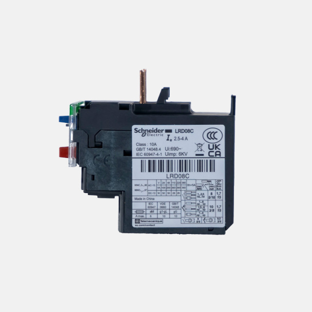 Schneider 3-level thermal overload relay LRD08C