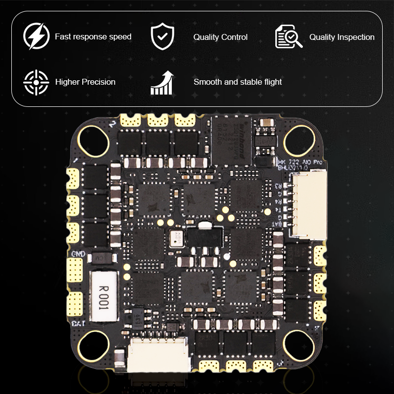 F722 FPV Flight Controller Stack For Controller Lover Drone Controller with 4in1 ESC 30X30mm 2-6S for FPV Freestyle Drones Parts
