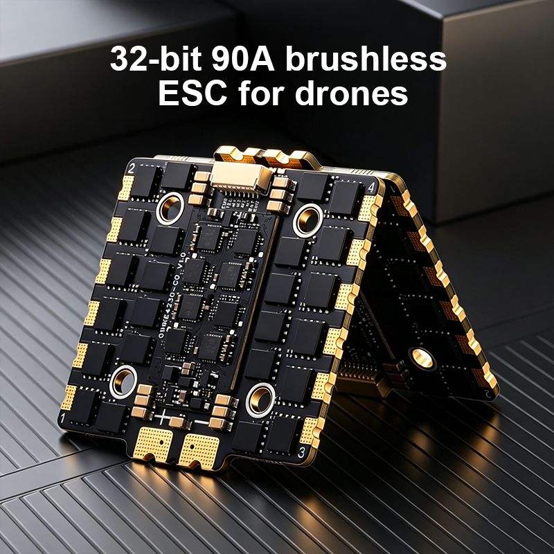2-8S 90A Electronic ESC Board with Dual PCB Flight Simulator Controls 4in 1 ESC for FPV Racing Drone Quadcopt