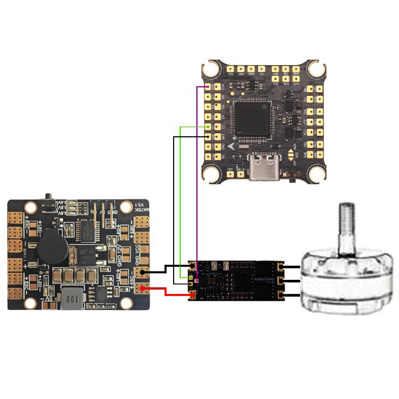 4233 2-8S 50A Electronic ESC Board Flight Simulator Controls with Galvanometer for FPV Racing Drone Airplane Quadcopter