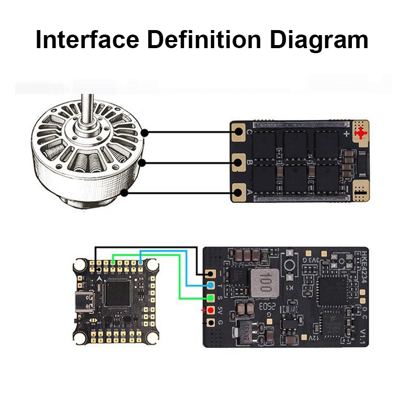 4234 65A 2-6S Fixed Wing ESC Board Flight Simulator Controls for FPV Racing Drone Freestyle