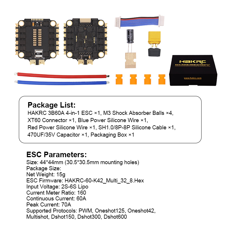 4230 65A 2-8S 4in1 Esc High Performance Flight Simulator Controls for FPV Racing Drone Freestyle
