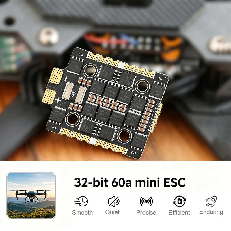 3220 60A 2-8S 4in1 ESC Board Flight Simulator Controls for FPV Racing Drone Airplanes Aircraft Helicopter