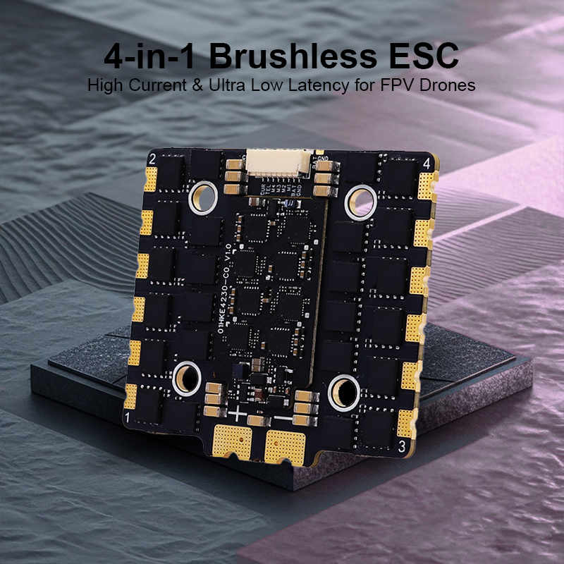 90A/110A 4in1 ESC Brushless ESC High Performance Flight Controller Stack for FPV Drones Racing Freestyle