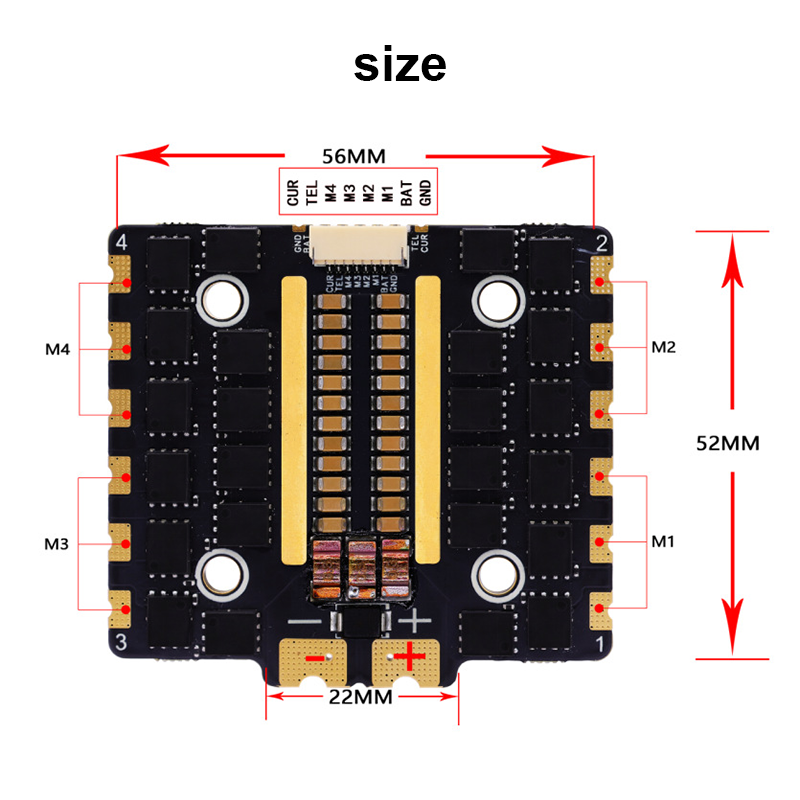 5139 90A/100A/110A 4in1 ESC High Performance Brushless ESC Flight Controller Stack for FPV Drones Racing Freestyle Quadcopter
