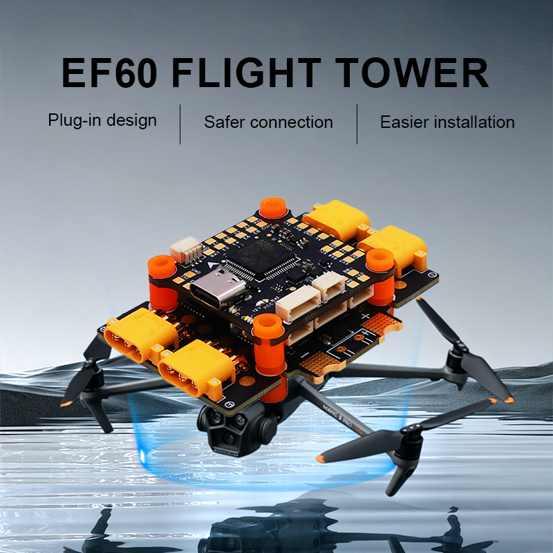 F405 Flight Controller 4in1 ESC with Integrating 5V/12V Dual BEC F405 50A/65A FPV Flight Controller Brushless ESC for FPV Freestyle Drones Parts