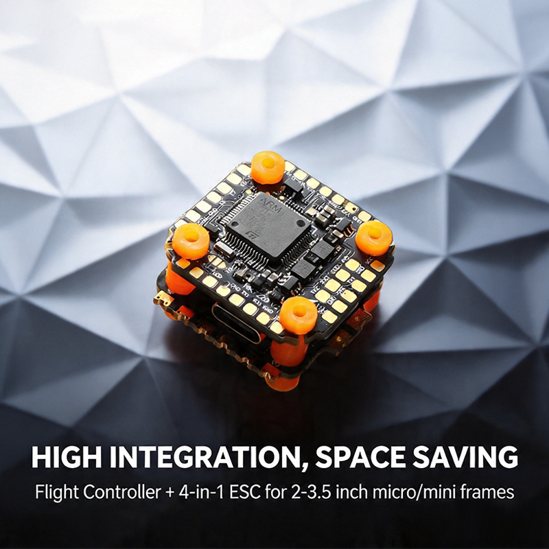 F722 Flight Controller Stack with Integrating 5V/10V Dual BEC F722 40A 6S 4in1 ESC High Performance Brushless ESC for FPV Racing Freestyle Drones Parts