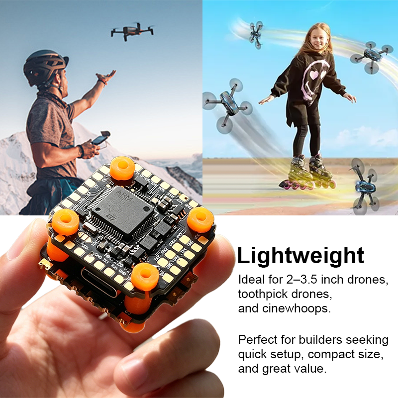 F722 Flight Controller Stack with Integrating 5V/10V Dual BEC F722 40A 6S 4in1 ESC High Performance Brushless ESC for FPV Racing Freestyle Drones Parts