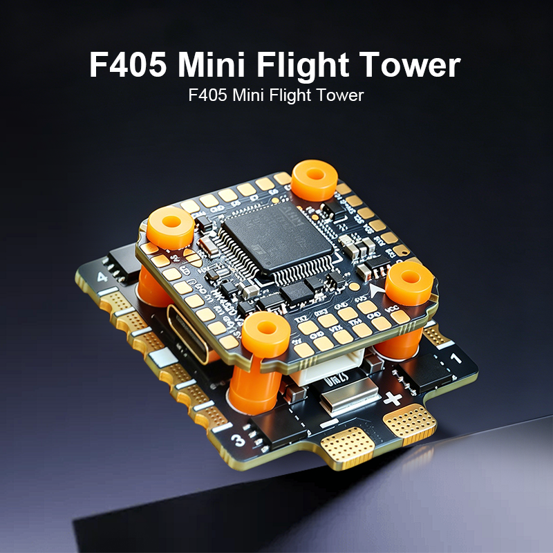 F405 Flight Controller with Integrating 5V/10V Dual BEC 65A 8S 4in1 ESC Brushless ESC F405 Flight Controller Stack for FPV Racing Freestyle Drone Parts