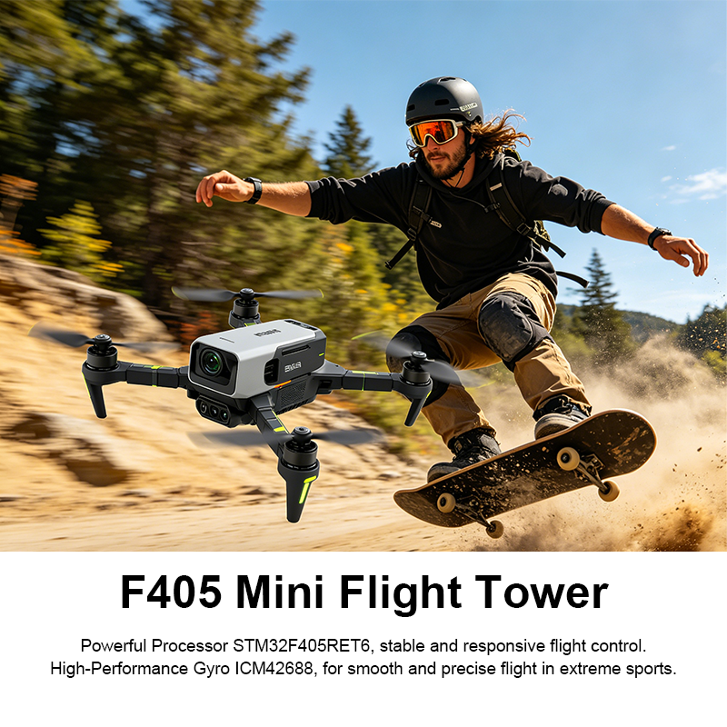 F405 Flight Controller with Integrating 5V/10V Dual BEC 65A 8S 4in1 ESC Brushless ESC F405 Flight Controller Stack for FPV Racing Freestyle Drone Parts